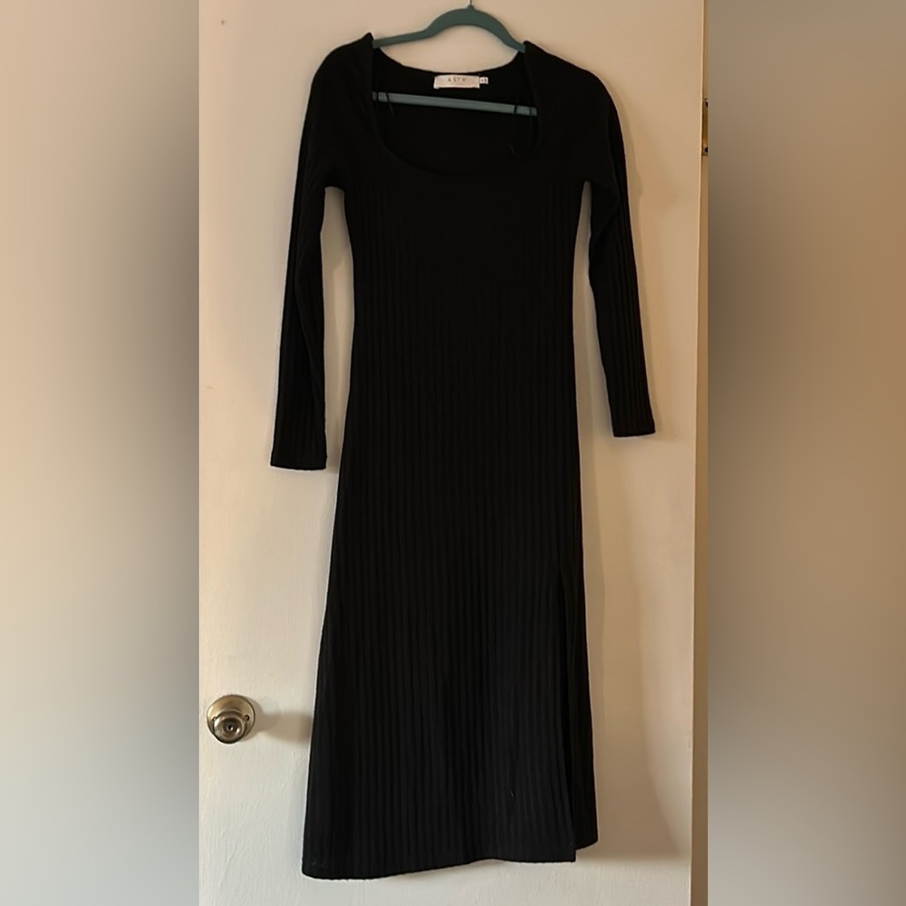 ASTR The Label long sleeved ribbed sweater dress M